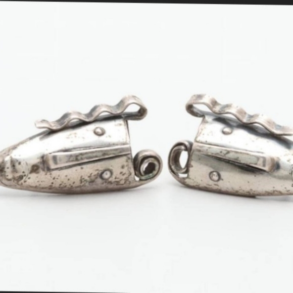Rare Francisco Rebajes Estate STERLING SILVER Bracelet Earrings Comedy Tragedy - Picture 3 of 6